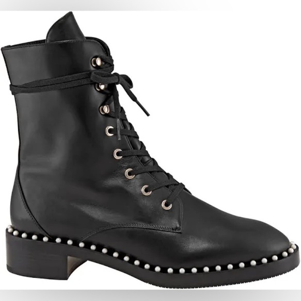 Stuart Weitzman Sondra Lace-Up Booties